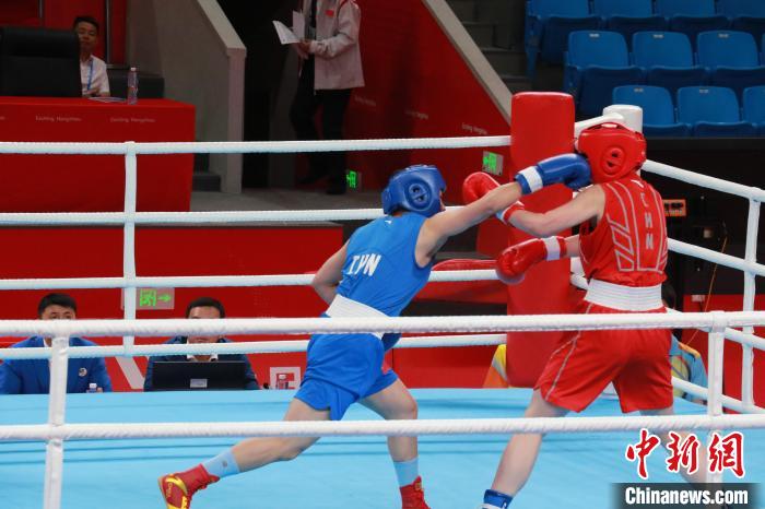 在杭州体育馆举行的“韵味杭州”2023年全国拳击